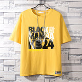 Basketball Sports T Shirt Kobe Short-Sleeved T-Shirt Men'S Cotton Student Korean Style Able Leisure Sports