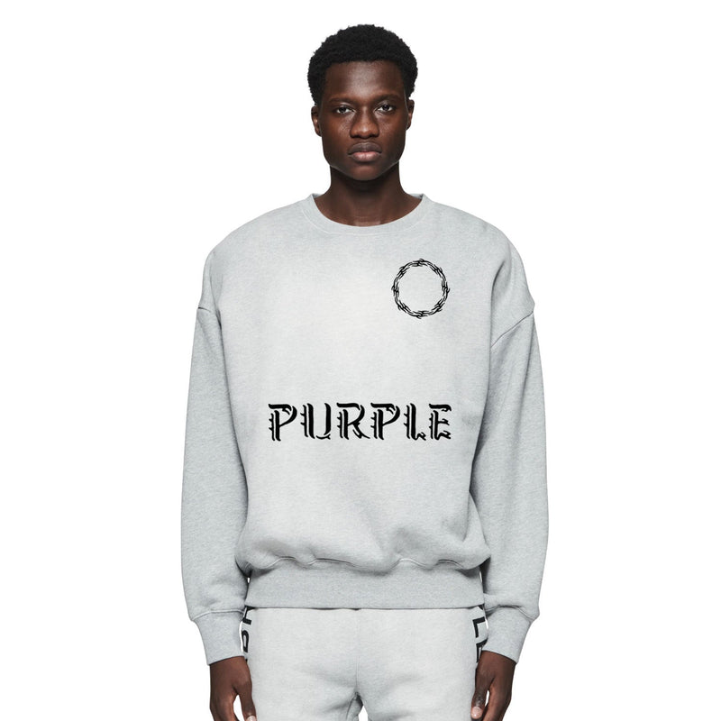 Purple Brand Sweatshirt Loose Crew Neck Sweater