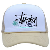 Stussy Hat Printed Truck Mesh Cap Outdoor Surfing Casual Sun Hat
