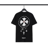 CHH Chrome Heart T Shirts Cross Casual Loose Cotton Crew Neck T-Shirt