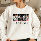 Friends Halloween Sweatshirt Horror Movie Hoodie