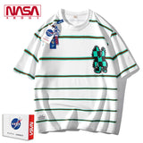 Nasa T Shirt Short Sleeve T-Shirt Men'S Summer Loose Half Sleeve