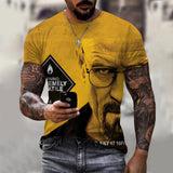 Heisenberg T Shirt Summer T-Shirt Deadly Poison Artist 3d Printed Round Neck Sports