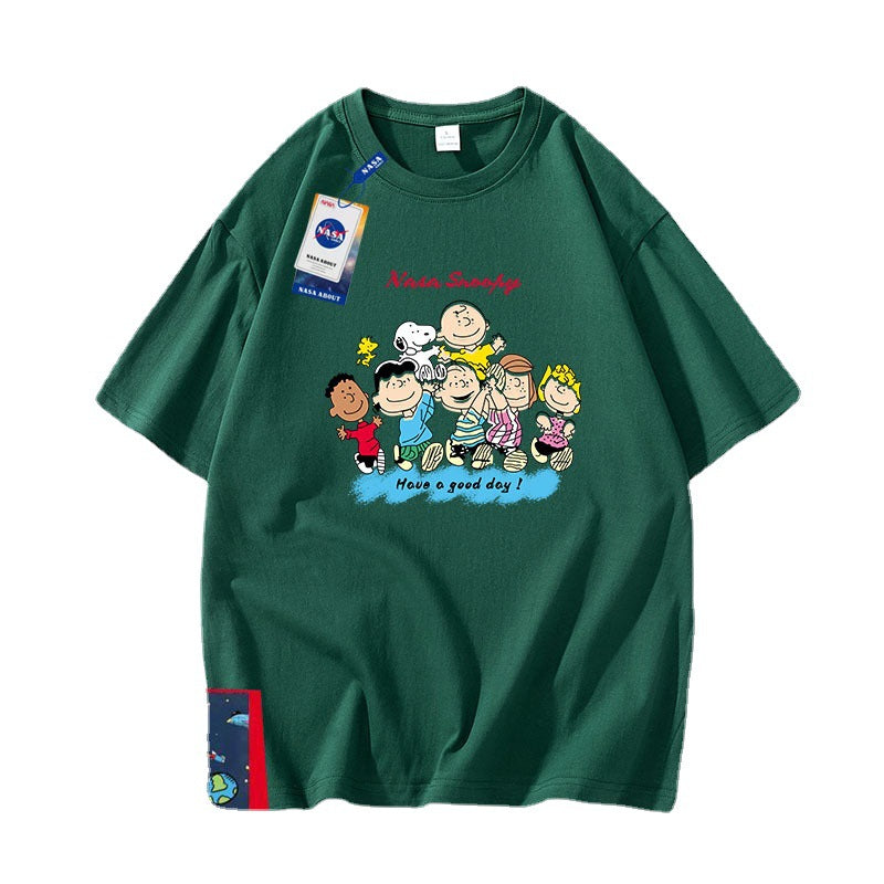 Nasa T Shirt Short Sleeve Summer Loose T-Shirt Half Sleeve Top