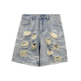 Men Shorts Ripped Denim Shorts