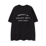 Gallery Dept T Shirts Summer Los Angeles Gallery Dept Letter Print Short Sleeved T-shirt