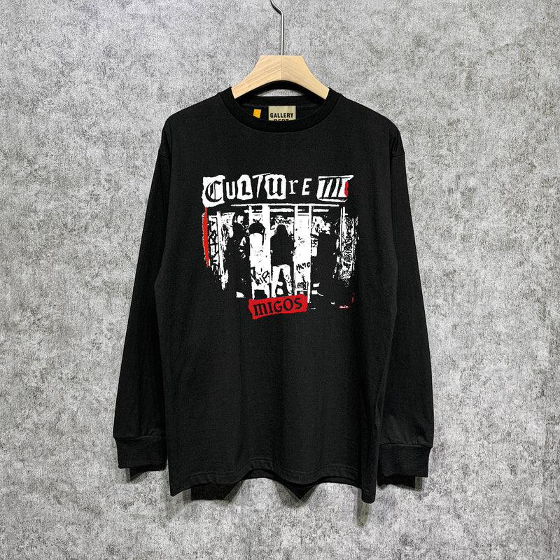 Gallery Dept Long Sleeved Shirt Fashion Brand Long Sleeve Long-Sleeved T-shirt Blouse