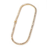 Chains hip hop copper square zircon tennis chain Hiphop St. Valentine's Spectrum