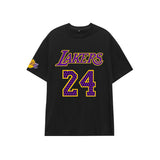 Basketball Sports T Shirt Nba Basketball Clothes Commemorative Kobe No. 24 Cotton Short-Sleeved T-Shirt Men'S Loose