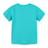 Boy T Shirt Children's T-shirt Summer Knitted Cotton round Neck Cartoon Printed Girl's Short-Sleeved T-shirt