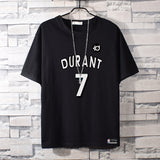 Basketball Sports T Shirt Summer Round Neck All-Matching Loose Short Sleeve T-Shirt Men