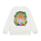 Casablanca Sweatshirts Crew neck sweater autumn and winter print men and women