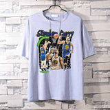 Basketball Sports T Shirt Loose-Fitting Pure Cotton Short Sleeves T-Shirt Male Student All-Match Warrior Curry