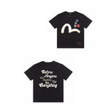 Evisu T Shirts Casual Versatile Unisex T Shirts