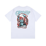 Off White T Shirts OW Cartoon Scorpion Pattern Crew Neck Pullover Short Sleeves