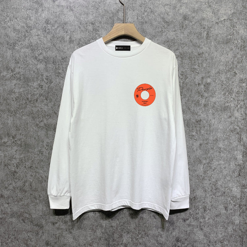Purple Brand Long Sleeve T-Shirt Fashion Loose Long Sleeve Top
