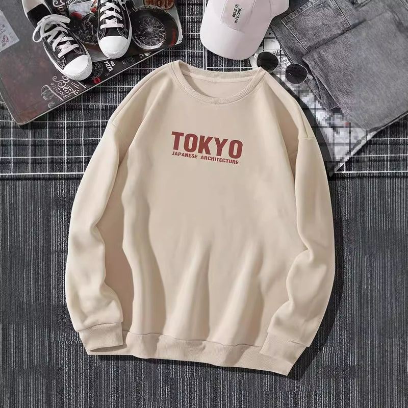 Sakura Printing Spring Casual Hoodies