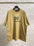 Men T-shirts Summer Paris Wheat Short Sleeve Crew Neck T-Shirt Loose