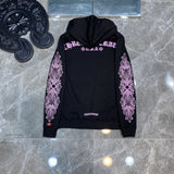 Chh Chrome Hearts Hoodie Autumn/Winter Sanskrit Pink Alphabet Casual Sports Hooded Sweater