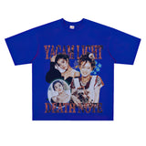 Film Star T Shirt Popular Female Singer Akina Nakamori People Loose Heavy Retro Street T-shirt Men and Women