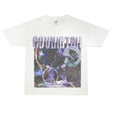 Film Star T Shirt Cotton Short Sleeve Loose Retro Design round Neck Heavy T-shirt Men