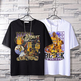 Basketball Sports T Shirt Pure Cotton Loose Short Sleeve T-Shirt Men'S Lakers Kobe Basketball Sports Half Sleeve Clothes