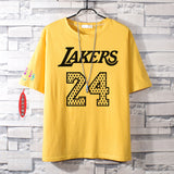 Basketball Sports T Shirt James No. 23 Kobe Short-Sleeved T-Shirt Men'S Loose
