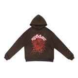 Sp5der Hoodie Spider Web Star Printed Casual