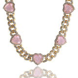 Chains Necklace Hip Hop 9MM Zircon Cuban Chain St. Valentine's Spectrum