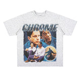 Film Star T Shirt Shawshank's Redemption Street Style Short Sleeve Loose Retro American T-shirt Men