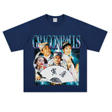 Film Star T Shirt Funny Stephen Chow Movie Short Sleeve Loose Retro T-shirt