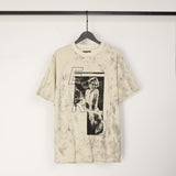 ERD T Shirts Short Sleeve Cartoon Print Loose Casual