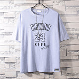 Basketball Sports T Shirt Commemorative Kobe No. 24 Short Sleeve T-Shirt Male Student Basketball Loose Sports