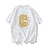 Nasa T Shirt Cotton Short-Sleeved T-Shirt Women'S Summer Loose Half-Sleeved Top Clothes