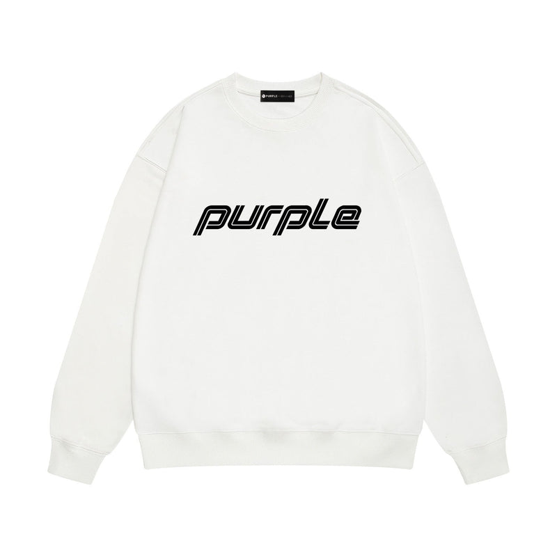 Purple Brand Sweatshirt Loose Crew Neck Sweater