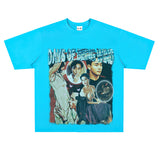 Film Star T Shirt Classic Movie Zhang Guorong Afei Short Sleeve Loose Retro Street Printing T-shirt
