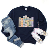 Writer Books Graphic Sweatshirt Girl