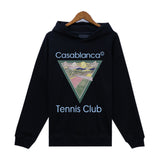 Casablanca Hoodie Autumn/Winter Rainbow Print Hooded Sweater