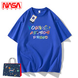 Nasa T Shirt Cotton Short Sleeve Couple T-Shirt Summer Half Sleeve Men