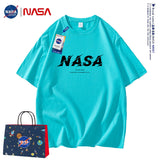 Nasa T Shirt Cotton Short Sleeve T-Shirt Men'S Round Neck Bottoming Shirt Half Sleeve