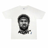 Film Star T Shirt Klaythompson Washed Distressed Printed American T-Shirt Retro Loose Short Sleeve