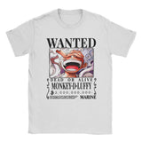 Men LUFFYS FLAG Ones Anime Pieces T Shirt  Cotton Clothing