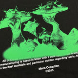 Off Whtie T Shirts Green Mushroom Male And Female Trendy Brand Short Sleeve