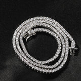 Chains 2mm Copper with AAA Zircon Tennis Chain Necklace St. Valentine's Spectrum