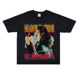 Film Star T Shirt Loose Heavy Retro Street Cotton T-shirt for Men and Women