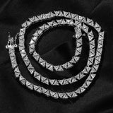 Chains Hip Hop Necklace 5mm Triangular Zircon Tennis Chain St. Valentine's Spectrum