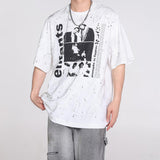 ERD T Shirts Loose Short Sleeve Vintage