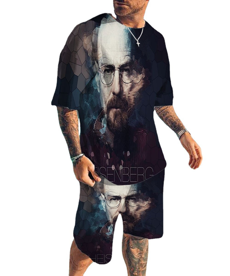 Heisenberg T Shirt T-Shirt Short Sleeve Suit Deadly Poison Artist Print Casual Sports T-Shirt