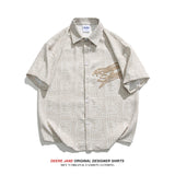 Men's Shirt Short-Sleeved Shirt Men's Summer Loose Casual