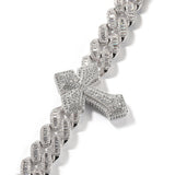 Chains fashion punk full of diamond crosses Cuban chain hiphop St. Valentine's Crosses
